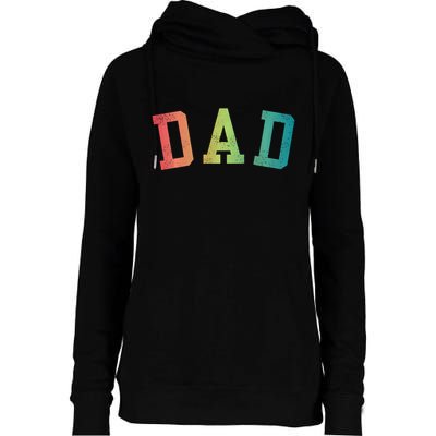 Dad Classic Bold Font FatherS Day New Dad Birthday Womens Funnel Neck Pullover Hood