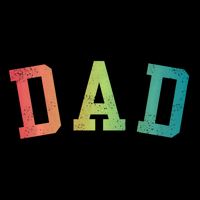 Dad Classic Bold Font FatherS Day New Dad Birthday Flatbill Hat