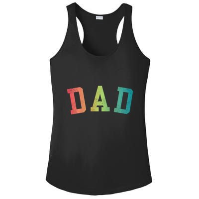 Dad Classic Bold Font FatherS Day New Dad Birthday Ladies PosiCharge Competitor Racerback Tank
