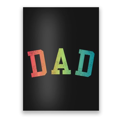 Dad Classic Bold Font FatherS Day New Dad Birthday Poster