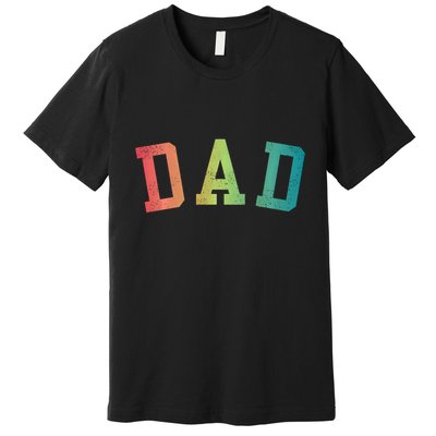 Dad Classic Bold Font FatherS Day New Dad Birthday Premium T-Shirt