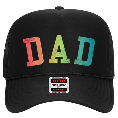 Dad Classic Bold Font FatherS Day New Dad Birthday Trucker Hat