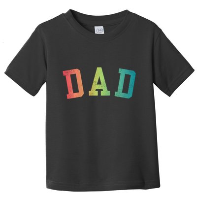 Dad Classic Bold Font FatherS Day New Dad Birthday Toddler T-Shirt