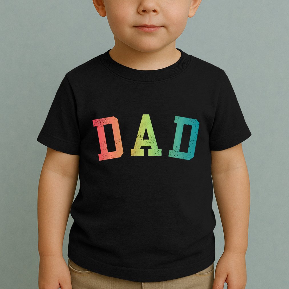 Dad Classic Bold Font FatherS Day New Dad Birthday Toddler T-Shirt