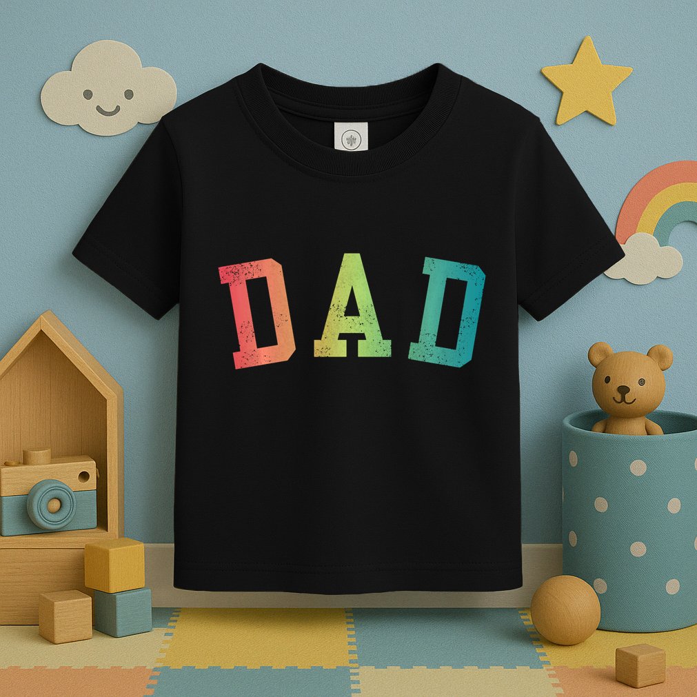 Dad Classic Bold Font FatherS Day New Dad Birthday Toddler T-Shirt