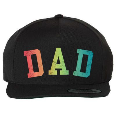 Dad Classic Bold Font FatherS Day New Dad Birthday Wool Snapback Cap
