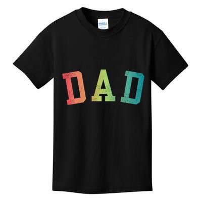 Dad Classic Bold Font FatherS Day New Dad Birthday Kids T-Shirt