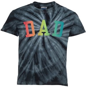 Dad Classic Bold Font FatherS Day New Dad Birthday Kids Tie-Dye T-Shirt