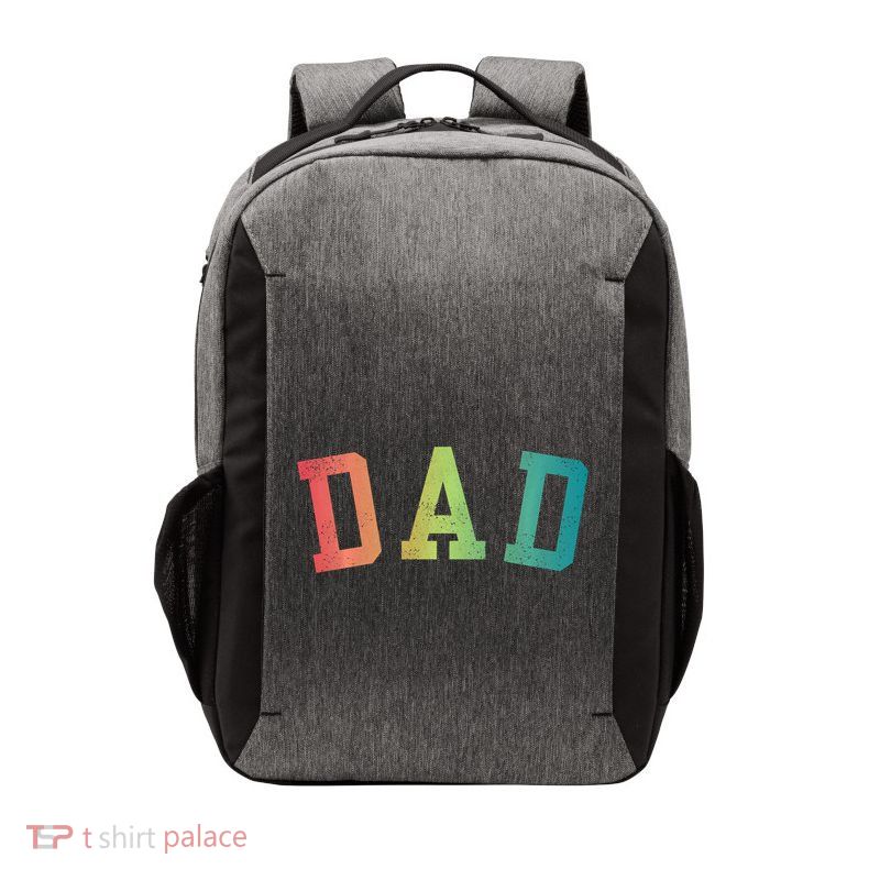 Dad Classic Bold Font FatherS Day New Dad Birthday Vector Backpack