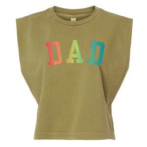 Dad Classic Bold Font FatherS Day New Dad Birthday Garment-Dyed Women's Muscle Tee