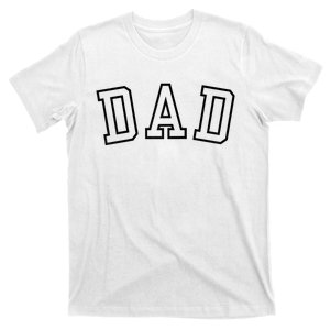 Dad Classic Bold Font FatherS Day New Dad Birthday Raglan Baseball T-Shirt