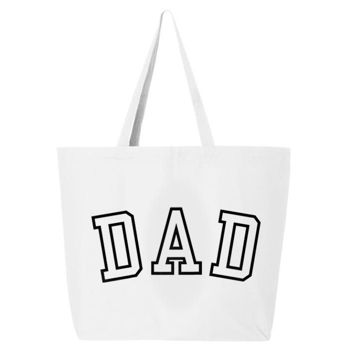 Dad Classic Bold Font FatherS Day New Dad Birthday Raglan Baseball 25L Jumbo Tote