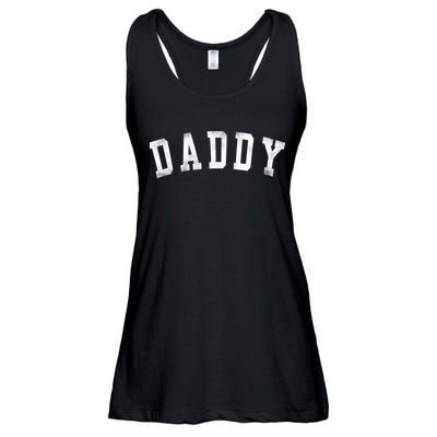 Daddy Classic Bold Font Birthday Daddy Ladies Essential Flowy Tank