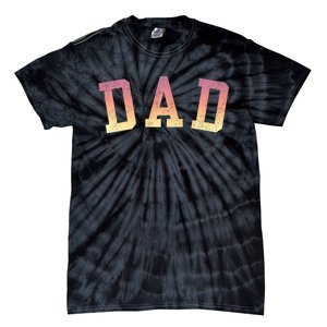 Dad Classic Bold Font FatherS Day New Dad Birthday Premium Tie-Dye T-Shirt