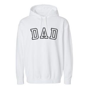 Dad Classic Bold Font FatherS Day New Dad Birthday Garment-Dyed Fleece Hoodie