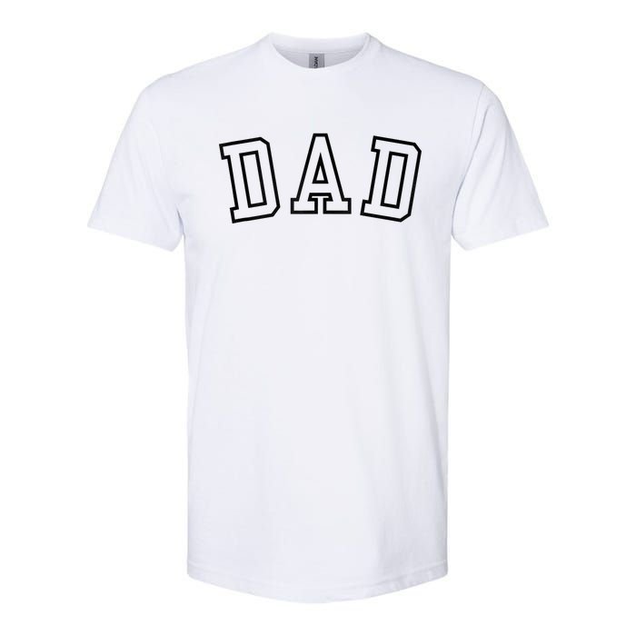 Dad Classic Bold Font FatherS Day New Dad Birthday Softstyle CVC T-Shirt