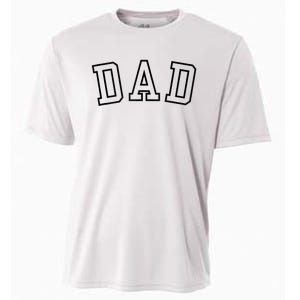 Dad Classic Bold Font FatherS Day New Dad Birthday Cooling Performance Crew T-Shirt