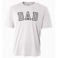 Dad Classic Bold Font FatherS Day New Dad Birthday Cooling Performance Crew T-Shirt