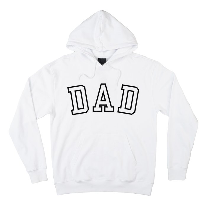 Dad Classic Bold Font FatherS Day New Dad Birthday Hoodie