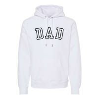 Dad Classic Bold Font FatherS Day New Dad Birthday Premium Hoodie