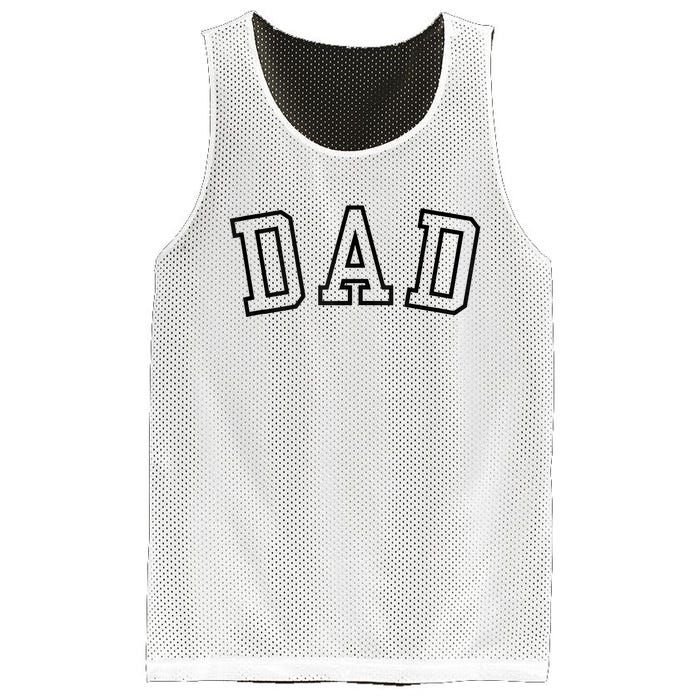 Dad Classic Bold Font FatherS Day New Dad Birthday Mesh Reversible Basketball Jersey Tank