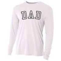 Dad Classic Bold Font FatherS Day New Dad Birthday Cooling Performance Long Sleeve Crew