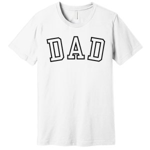 Dad Classic Bold Font FatherS Day New Dad Birthday Premium T-Shirt