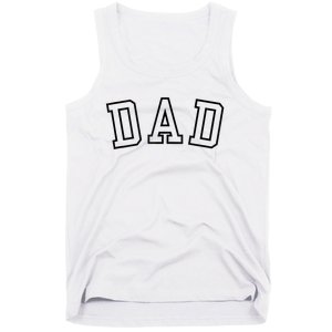 Dad Classic Bold Font FatherS Day New Dad Birthday Tank Top