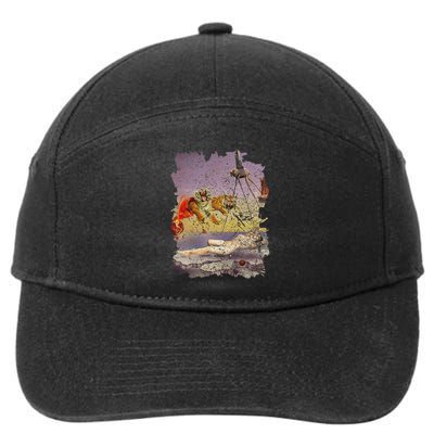 Dream Caused By The Flight Of A Bee Famous Painting By Dali 7-Panel Snapback Hat