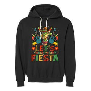 Dabbing Cactus Cinco de Mayo Garment-Dyed Fleece Hoodie