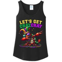 Dabbing Crawfish Costume Mardi Gras Ladies Essential Tank