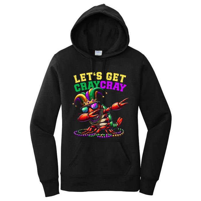 Dabbing Crawfish Costume Mardi Gras Women's Pullover Hoodie