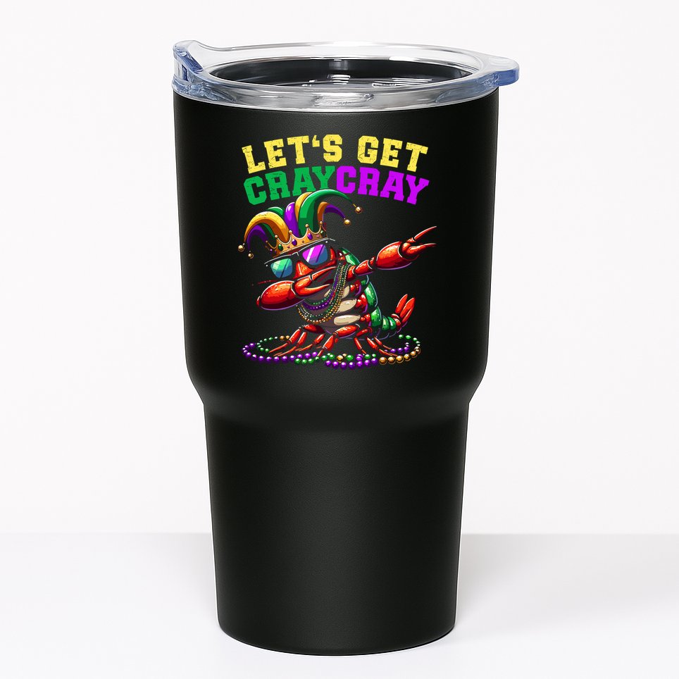 Dabbing Crawfish Costume Mardi Gras Tumbler