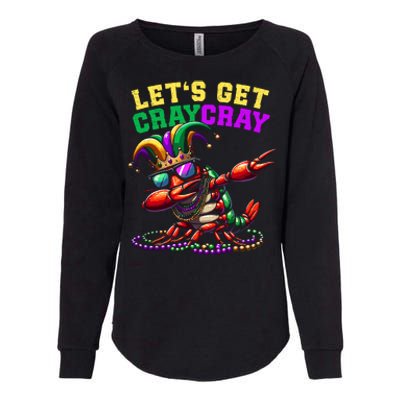 Dabbing Crawfish Costume Mardi Gras Womens California Wash Sweatshirt