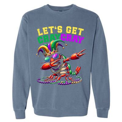 Dabbing Crawfish Costume Mardi Gras Garment-Dyed Sweatshirt