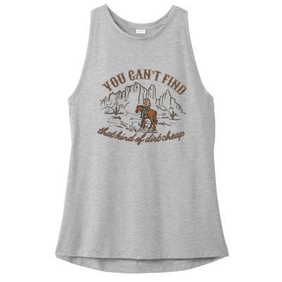 Dirt Cheap Country Music Ladies PosiCharge Tri-Blend Wicking Tank