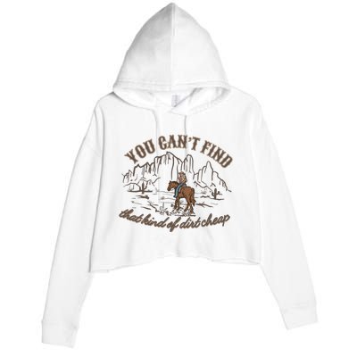 Dirt Cheap Country Music Crop Fleece Hoodie