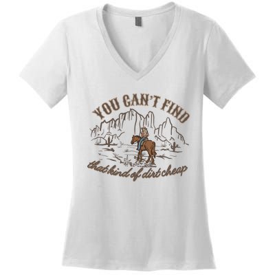 Dirt Cheap Country Music Women's V-Neck T-Shirt