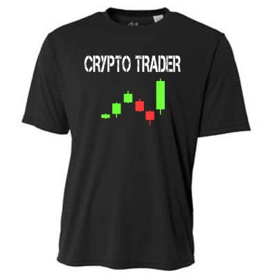 Daytrading Crypto Currency Candlestick For Traders Cooling Performance Crew T-Shirt