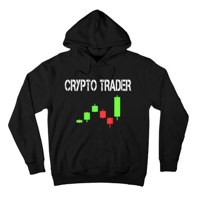 Daytrading Crypto Currency Candlestick For Traders Hoodie