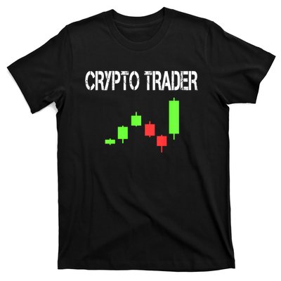 Daytrading Crypto Currency Candlestick For Traders T-Shirt