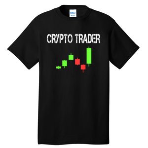 Daytrading Crypto Currency Candlestick For Traders Tall T-Shirt