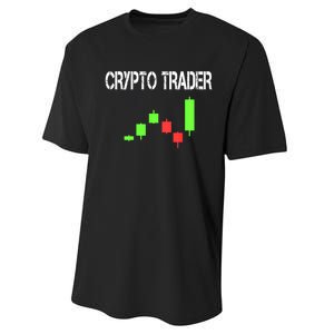 Daytrading Crypto Currency Candlestick For Traders Performance Sprint T-Shirt