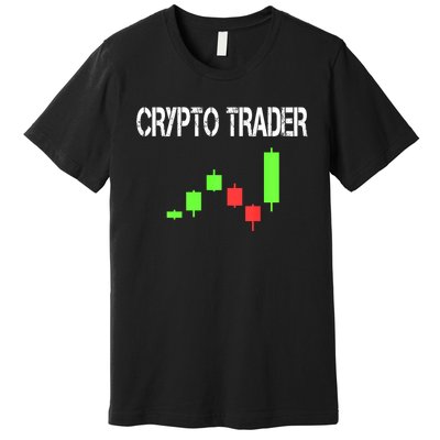 Daytrading Crypto Currency Candlestick For Traders Premium T-Shirt