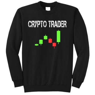 Daytrading Crypto Currency Candlestick For Traders Tall Sweatshirt