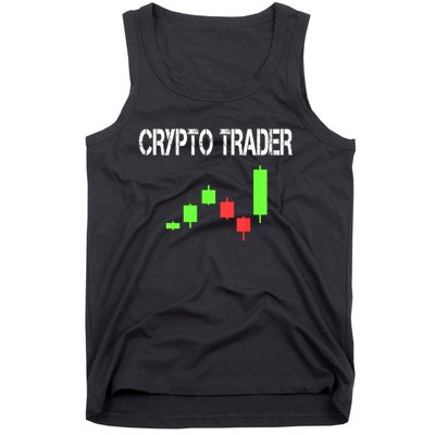 Daytrading Crypto Currency Candlestick For Traders Tank Top