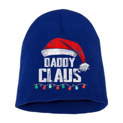 Daddy Claus Christmas Pajama Family Matching Xmas Light Cool Gift Short Acrylic Beanie