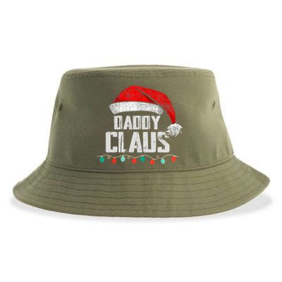 Daddy Claus Christmas Pajama Family Matching Xmas Light Cool Gift Sustainable Bucket Hat