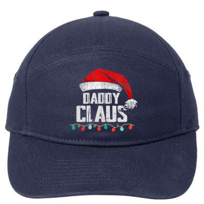 Daddy Claus Christmas Pajama Family Matching Xmas Light Cool Gift 7-Panel Snapback Hat