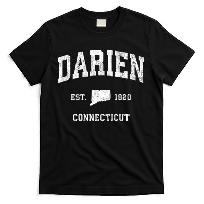 Darien Connecticut Ct Vintage Athletic Sports T-Shirt